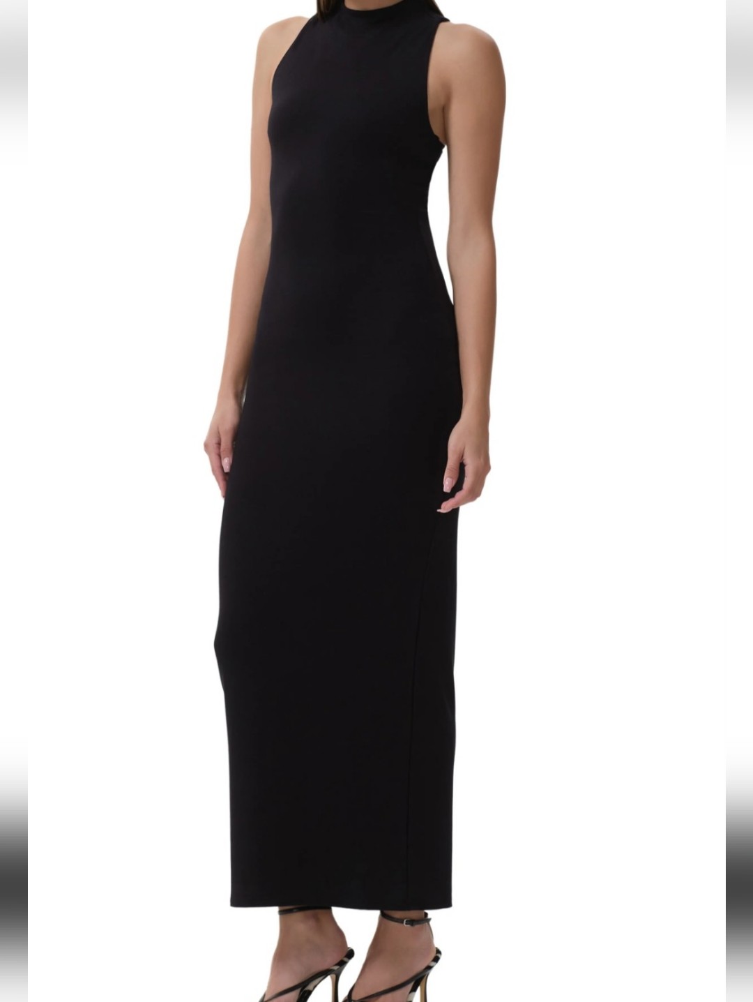 525 America Black Knit Sleeveless Maxi Dress Size Xl New With Tags